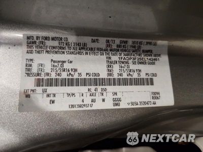 Zdjęcie 13 z 13 samochodu: 2014 FORD FOCUS SE VIN:1FADP3F25EL142461 - miniatura