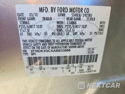 Zdjęcie 13 z 13 samochodu: 2010 FORD EDGE SE VIN:2FMDK3GCXABB33888 - miniatura
