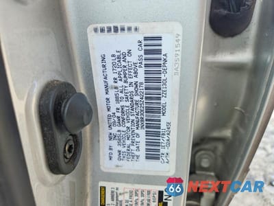 Zdjęcie 12 z 12 samochodu: 2005 TOYOTA COROLLA LE VIN:1NXBR30E25Z422178 - miniatura