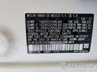 Zdjęcie 13 z 13 samochodu: 2026 HONDA HR-V EXL VIN:3CZRZ2H77TM707232 - miniatura