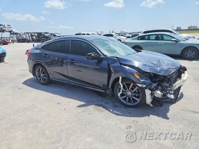 Czwarte zdjęcie samochodu z boku: 2019 HONDA CIVIC EX VIN:JHMFC1F34KX014663 - miniatura