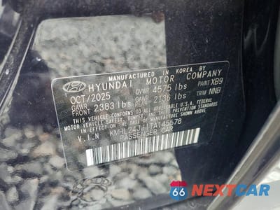 Zdjęcie 12 z 12 samochodu: 2026 HYUNDAI SONATA HYBRID BLUE VIN:KMHL24JJ1TA145578 - miniatura