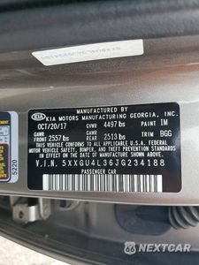 Zdjęcie 12 z 12 samochodu: 2018 KIA OPTIMA EX VIN:5XXGU4L36JG234188 - miniatura
