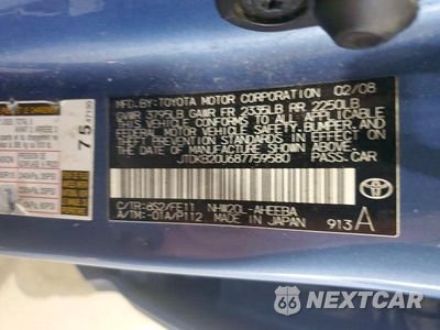 Zdjęcie 12 z 12 samochodu: 2008 TOYOTA PRIUS BASE VIN:JTDKB20U687759580 - miniatura