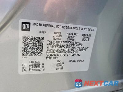 Zdjęcie 14 z 14 samochodu: 2026 CHEVROLET EQUINOX RS VIN:3GNAXLEG1TL249297 - miniatura