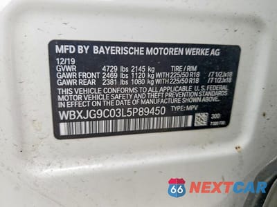 Zdjęcie 14 z 14 samochodu: 2020 BMW X1 XDRIVE28I VIN:WBXJG9C03L5P89450 - miniatura
