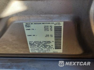 Zdjęcie 12 z 12 samochodu: 2013 NISSAN ALTIMA 2.5 VIN:1N4AL3AP7DC119053 - miniatura