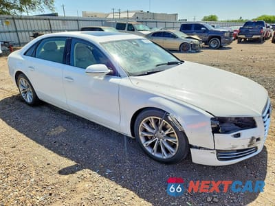 Czwarte zdjęcie samochodu z boku: 2014 AUDI A8 L QUATTRO VIN:WAURGAFD3EN007860 - miniatura