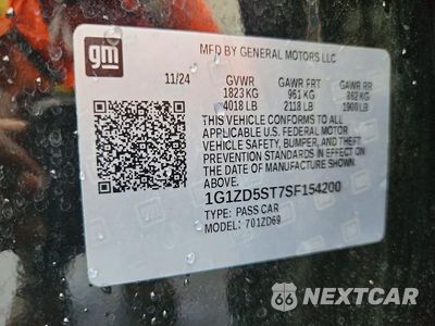 Zdjęcie 12 z 12 samochodu: 2025 CHEVROLET MALIBU LT VIN:1G1ZD5ST7SF154200 - miniatura