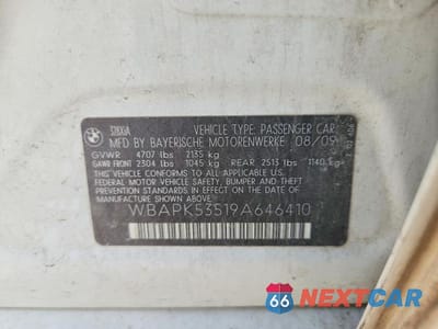 Zdjęcie 12 z 12 samochodu: 2009 BMW 328 XI SULEV VIN:WBAPK53519A646410 - miniatura