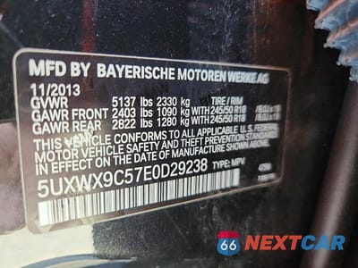Zdjęcie 13 z 13 samochodu: 2014 BMW X3 XDRIVE28I VIN:5UXWX9C57E0D29238 - miniatura