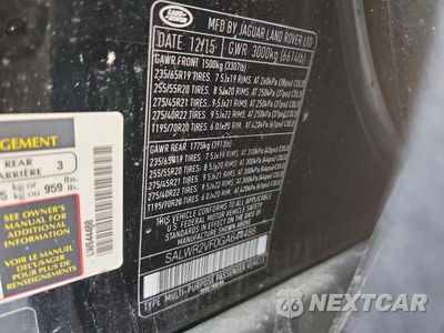 Zdjęcie 13 z 13 samochodu: 2016 LAND ROVER RANGE ROVER SPORT HSE VIN:SALWR2VF0GA644488 - miniatura