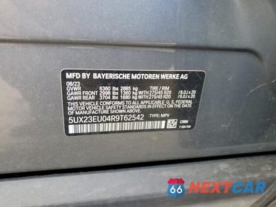 Zdjęcie 14 z 14 samochodu: 2024 BMW X5 XDRIVE40I VIN:5UX23EU04R9T62542 - miniatura