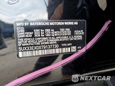 Zdjęcie 14 z 14 samochodu: 2026 BMW X6 XDRIVE40I VIN:5UX33EX0XT9137730 - miniatura