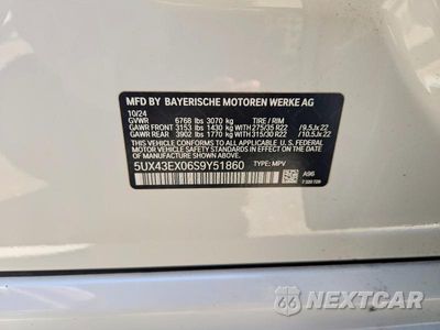 Zdjęcie 12 z 12 samochodu: 2025 BMW X6 M60I VIN:5UX43EX06S9Y51860 - miniatura