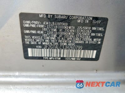 Zdjęcie 13 z 13 samochodu: 2018 SUBARU CROSSTREK LIMITED VIN:JF2GTALC3JH260799 - miniatura