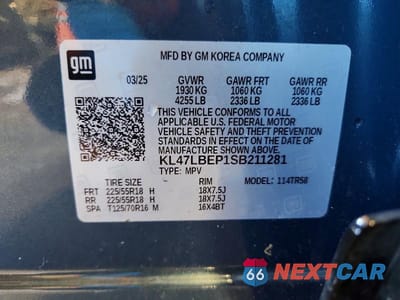 Zdjęcie 14 z 14 samochodu: 2025 BUICK ENVISTA SPORT TOURING VIN:KL47LBEP1SB211281 - miniatura