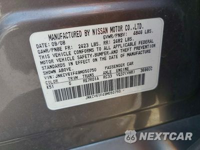 Zdjęcie 12 z 12 samochodu: 2009 INFINITI G37 SEDAN X VIN:JNKCV61F49M050750 - miniatura