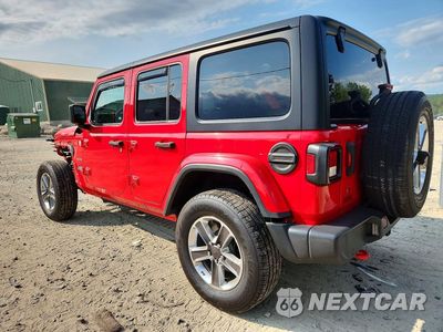 Drugie zdjęcie samochodu z przodu: 2019 JEEP WRANGLER UNLIMITED SAHARA VIN:1C4HJXEN1KW590187 - miniatura