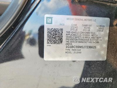 Zdjęcie 12 z 12 samochodu: 2018 CHEVROLET CRUZE LS VIN:1G1BC5SM3J7236625 - miniatura