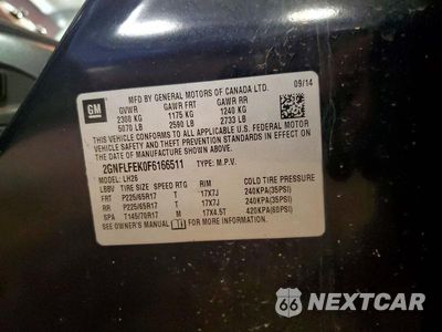 Zdjęcie 12 z 12 samochodu: 2015 CHEVROLET EQUINOX LT VIN:2GNFLFEK0F6166511 - miniatura
