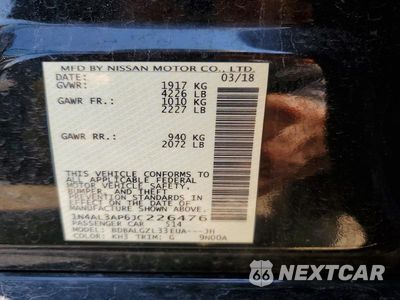 Zdjęcie 12 z 12 samochodu: 2018 NISSAN ALTIMA 2.5 S VIN:1N4AL3AP6JC226476 - miniatura