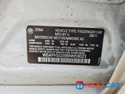Zdjęcie 12 z 12 samochodu: 2011 BMW 328 I SULEV VIN:WBAPH5G59BNN59023 - miniatura