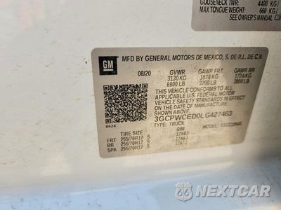 Zdjęcie 12 z 12 samochodu: 2020 CHEVROLET SILVERADO C1500 LT VIN:3GCPWCED0LG427463 - miniatura