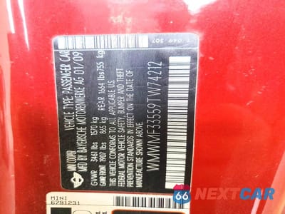 Zdjęcie 12 z 12 samochodu: 2009 MINI COOPER VIN:WMWMF33559TW74212 - miniatura
