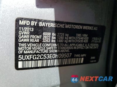 Zdjęcie 12 z 12 samochodu: 2014 BMW X6 XDRIVE35I VIN:5UXFG2C53E0H09507 - miniatura