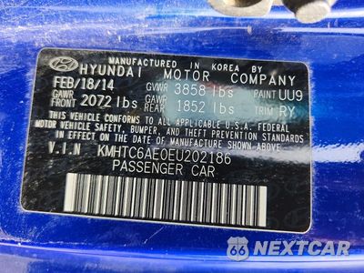 Zdjęcie 12 z 12 samochodu: 2014 HYUNDAI VELOSTER TURBO R-SPEC VIN:KMHTC6AE0EU202186 - miniatura
