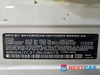 Zdjęcie 13 z 13 samochodu: 2018 BMW X1 SDRIVE28I VIN:WBXHU7C37J5L09073 - miniatura