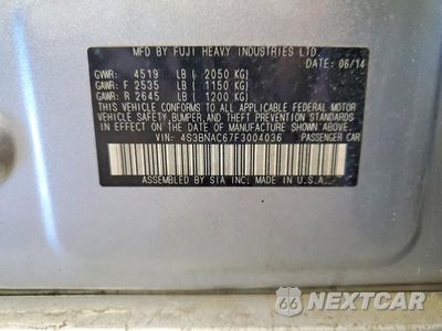 Zdjęcie 12 z 12 samochodu: 2015 SUBARU LEGACY 2.5I PREMIUM VIN:4S3BNAC67F3004036 - miniatura