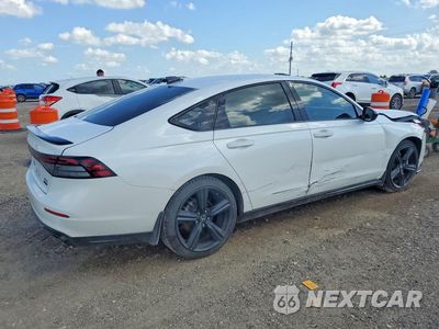 Trzecie zdjęcie samochodu z tyłu: 2023 HONDA ACCORD HYBRID SPORT-L VIN:1HGCY2F77PA056271 - miniatura