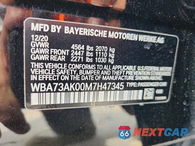 Zdjęcie 12 z 12 samochodu: 2021 BMW 228XI VIN:WBA73AK00M7H47345 - miniatura