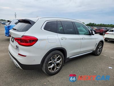 Trzecie zdjęcie samochodu z tyłu: 2021 BMW X3 SDRIVE30I VIN:5UXTY3C04M9G54067 - miniatura
