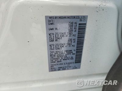 Zdjęcie 12 z 12 samochodu: 2025 NISSAN MURANO SL VIN:5N1AZ3CS9SC138805 - miniatura