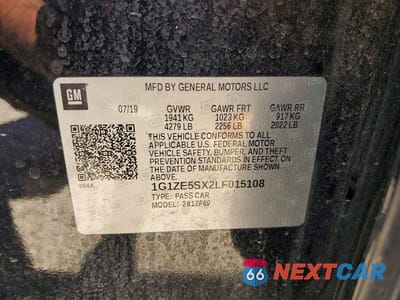Zdjęcie 12 z 12 samochodu: 2020 CHEVROLET MALIBU PREMIER VIN:1G1ZE5SX2LF015108 - miniatura
