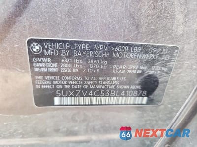 Zdjęcie 12 z 12 samochodu: 2011 BMW X5 XDRIVE35I VIN:5UXZV4C53BL410878 - miniatura