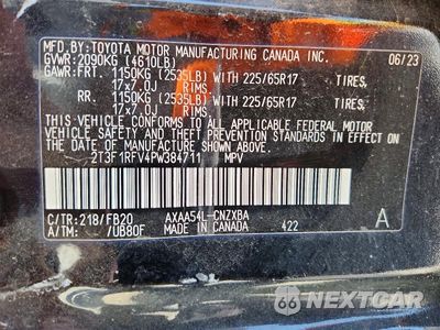 Zdjęcie 13 z 13 samochodu: 2023 TOYOTA RAV4 LE VIN:2T3F1RFV4PW384711 - miniatura