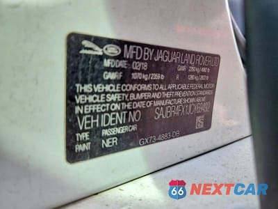 Zdjęcie 12 z 12 samochodu: 2018 JAGUAR XF VIN:SAJBR4FX1JCY69492 - miniatura