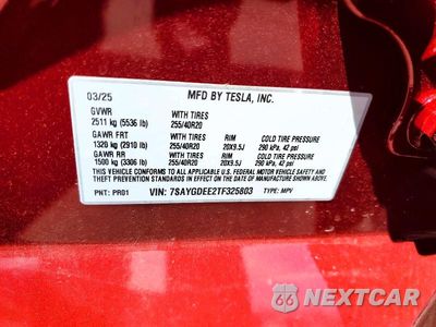 Zdjęcie 13 z 13 samochodu: 2026 TESLA MODEL Y VIN:7SAYGDEE2TF325803 - miniatura
