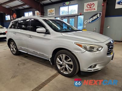 Czwarte zdjęcie samochodu z boku: 2013 INFINITI JX35 BASE VIN:5N1AL0MMXDC343259 - miniatura