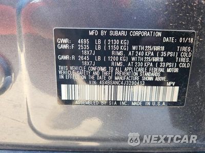 Zdjęcie 13 z 13 samochodu: 2018 SUBARU OUTBACK 2.5I LIMITED VIN:4S4BSANC4J3290413 - miniatura