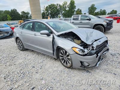 Czwarte zdjęcie samochodu z boku: 2020 FORD FUSION SE VIN:3FA6P0T93LR124354 - miniatura