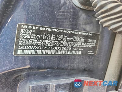 Zdjęcie 13 z 13 samochodu: 2014 BMW X3 XDRIVE28I VIN:5UXWX9C57E0D33659 - miniatura