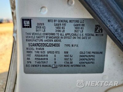 Zdjęcie 13 z 13 samochodu: 2012 BUICK ENCLAVE VIN:5GAKRCED5CJ284656 - miniatura