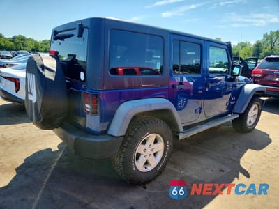 Trzecie zdjęcie samochodu z tyłu: 2009 JEEP WRANGLER UNLIMITED X VIN:1J8GA39159L729558 - miniatura