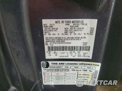 Zdjęcie 12 z 12 samochodu: 2013 FORD F150 SUPERCREW VIN:1FTFW1E67DFC57820 - miniatura