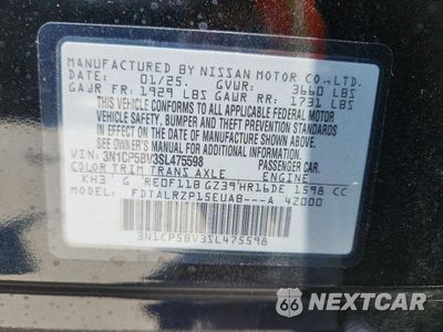 Zdjęcie 12 z 12 samochodu: 2025 NISSAN KICKS PLAY S VIN:3N1CP5BV3SL475598 - miniatura